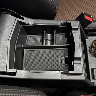 Center Console Organizer Tray Compatible with 2025 Subaru Forester Interior Armrest Insert Storage Box Easy Removal Accessories