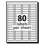 Avery Printable Return Address Labels with Sure Feed, 0.5" x 1.75", Matte Clear, 2,000 Blank Mailing Labels (05667) – view 4