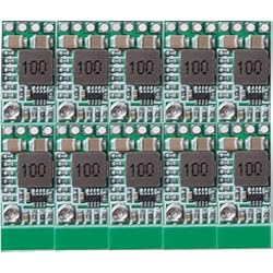 YOUMILE 10Pcs Módulo de fuente de alimentación reductor Mini DC-DC 12-24V a 5V 3A Convertidor de voltaje Voltaje ajustable 1.8V 2.5V 3.3V 5V 9V 12V