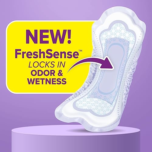 Miniatura 2 de Poise Almohadillas de incontinencia y almohadillas de incontinencia posparto, absorción de luz de 3 caídas, longitud regular, 54 unidades, el