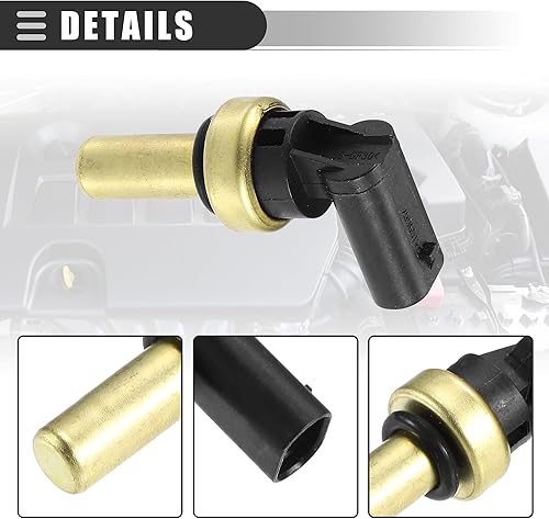 Miniatura 6 de Motoforti Sensor de temperatura del refrigerante del motor, remitente de temperatura del agua, para BUICK ENCORE 2016-2022, plástico, No.12641073,