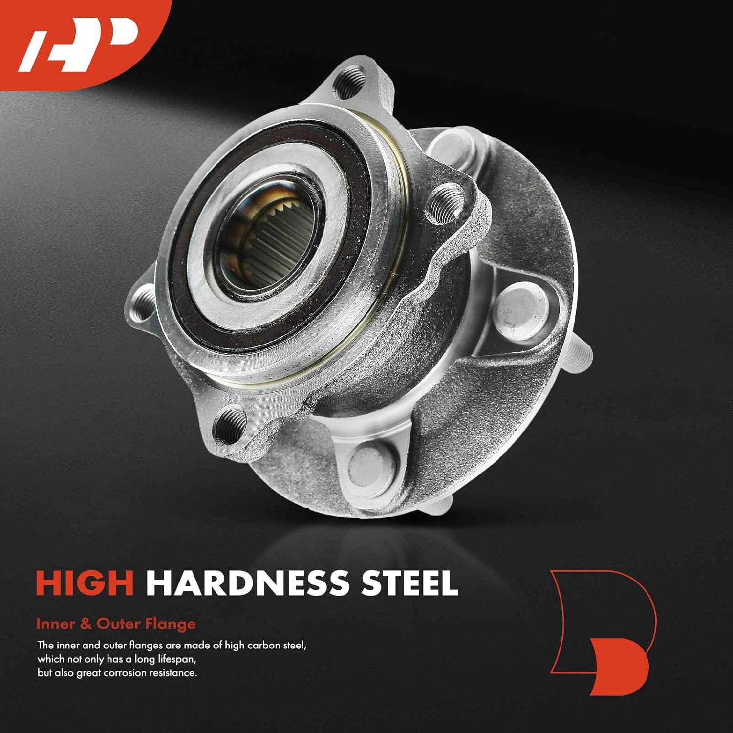 A-Premium 2 x Rear Wheel Bearing and Hub Assembly with 5-Lug Compatible with Mitsubishi Outlander 2007-2012, Outlander Sport 2011-2012, Lancer 2008-2015, AWD 4WD Only