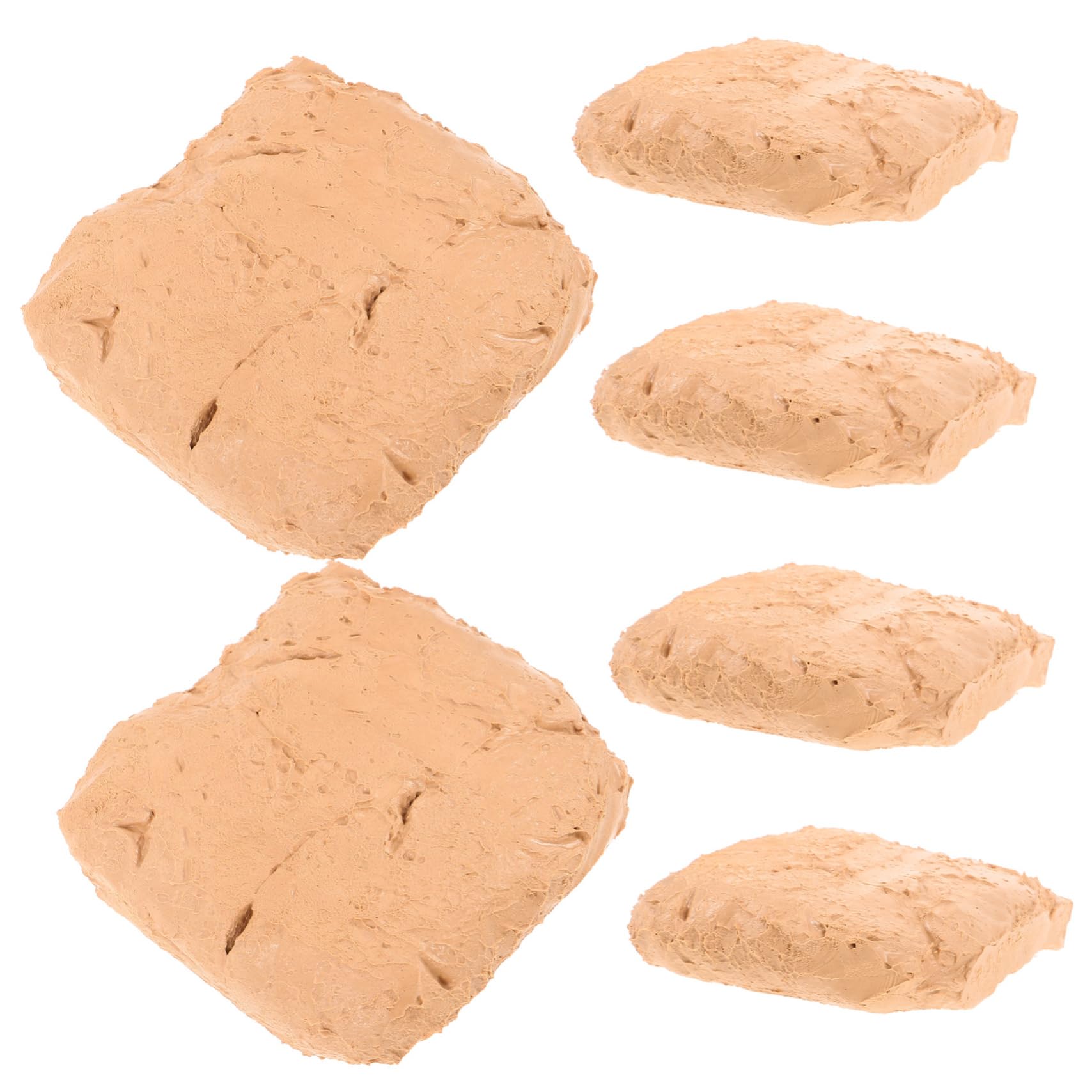 Kit 6 Pezzi Pasta per Modellare in Abs Beige, ad Asciugatura All'aria, Facile da Modellare, per DIY e Progetti Creativi
