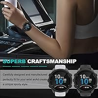 Vista 7 de OVERSTEP Compatible con Garmin Venu 2 Plus, Venu SQ Band, correa de muñeca de 0.787 pulgadas, correa de silicona suave impermeable de liberación