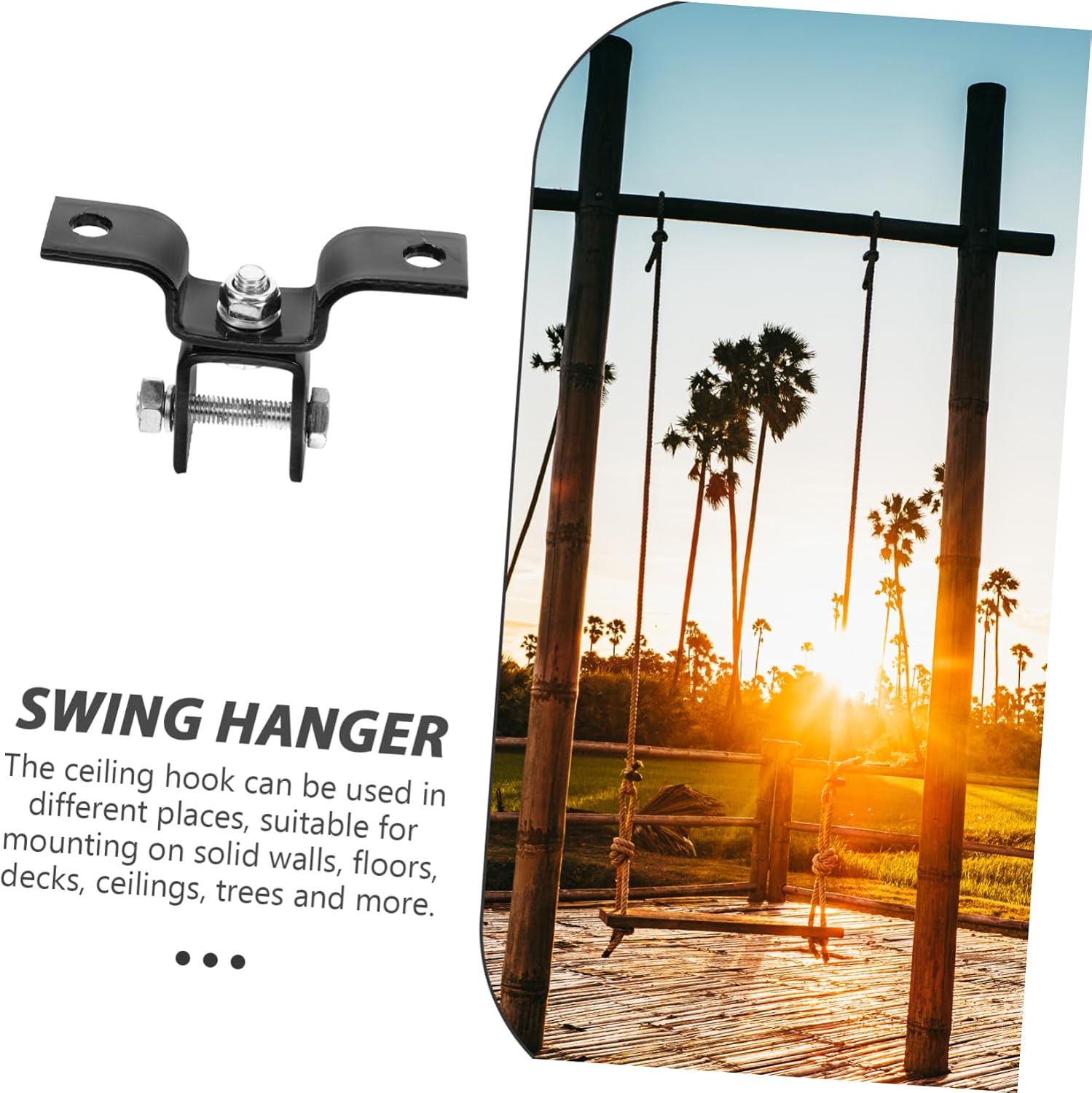 VICASKY 1set Boxing Sandbag Hook Wall Mount Buckle for Punch Bag Chain Hanger High Load Bearing Fixed Kit for Swinging Exercise and Training Equipment