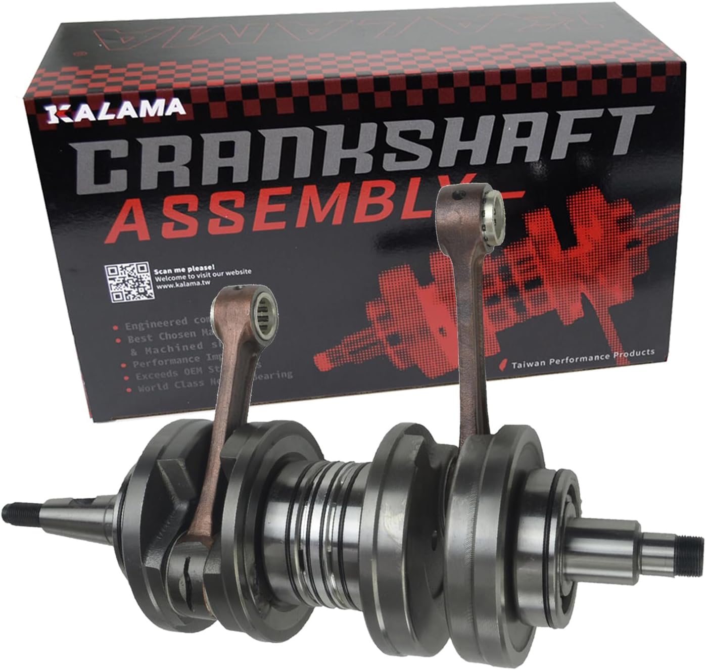 Kalama +4mm Stroker Crankshaft fits YAHAMA BANSHEE 350 1987 1988 1989 1990 1991 1992 1993 1994 1995 1996 1997 1998 1999 2000 2001 2002 2003 2004 2005 2006