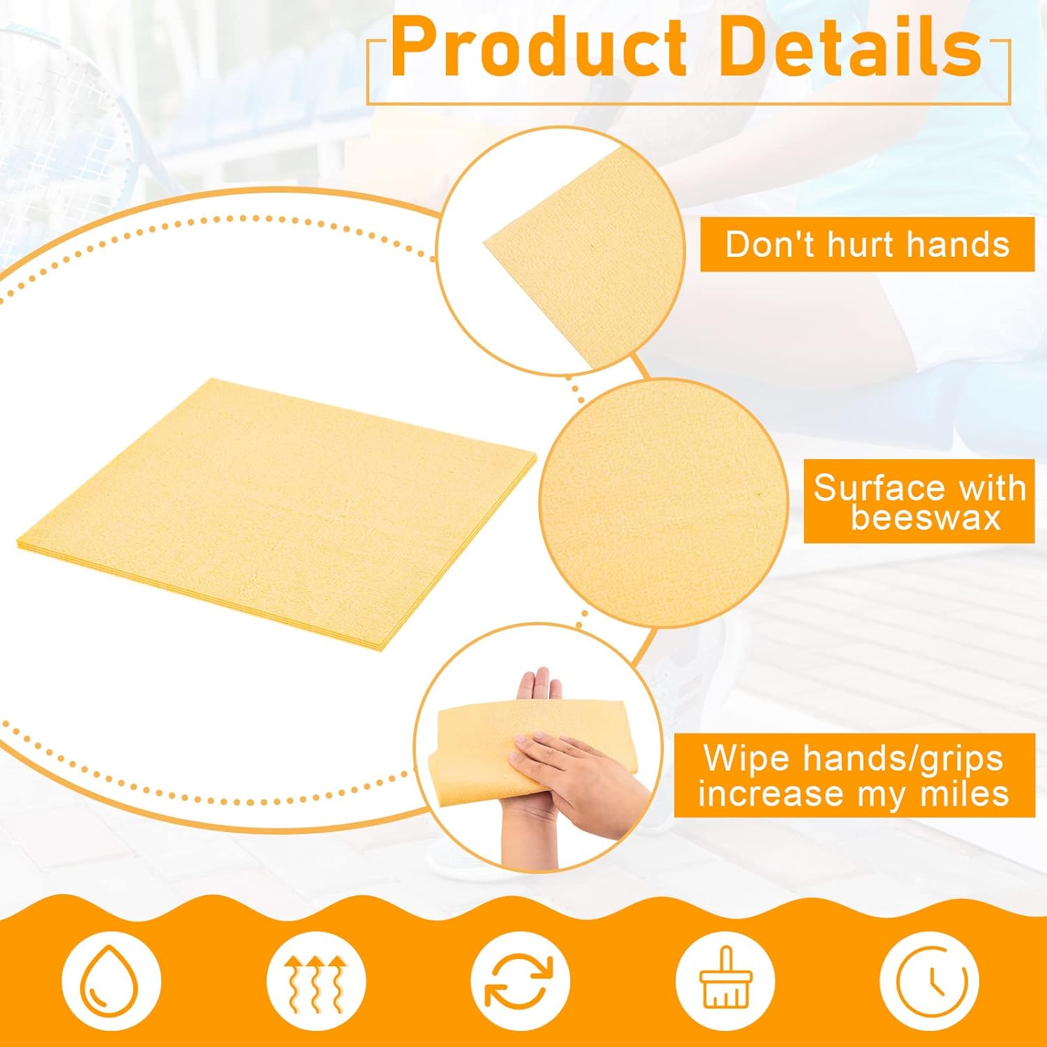 Juexica テニス用タオル ハンドグリップ トラクションエンハンサー ゴルフ 野球 フットボール ソフトボール バスケットボール