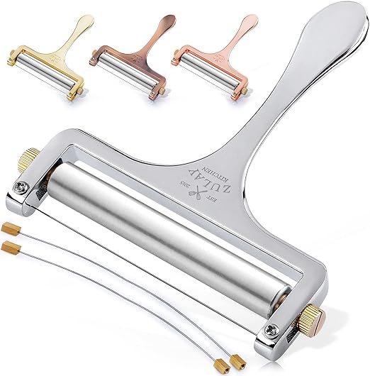 Zulay Cheese Slicer with Adjustable Thickness Heavy Duty Stainless