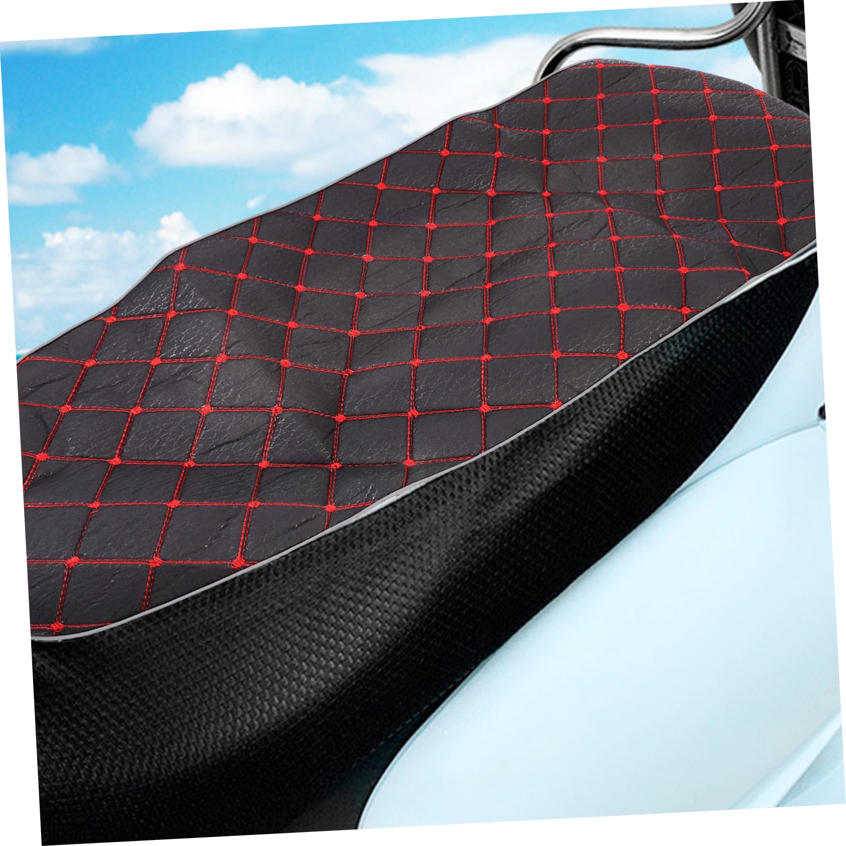 3 Pièces Protecteur de siège Housse Selle Scooter Housse de Selle de Motocyclette Coussin de siège de Motos électriques motocyclettes de Coussin de siège électromobile