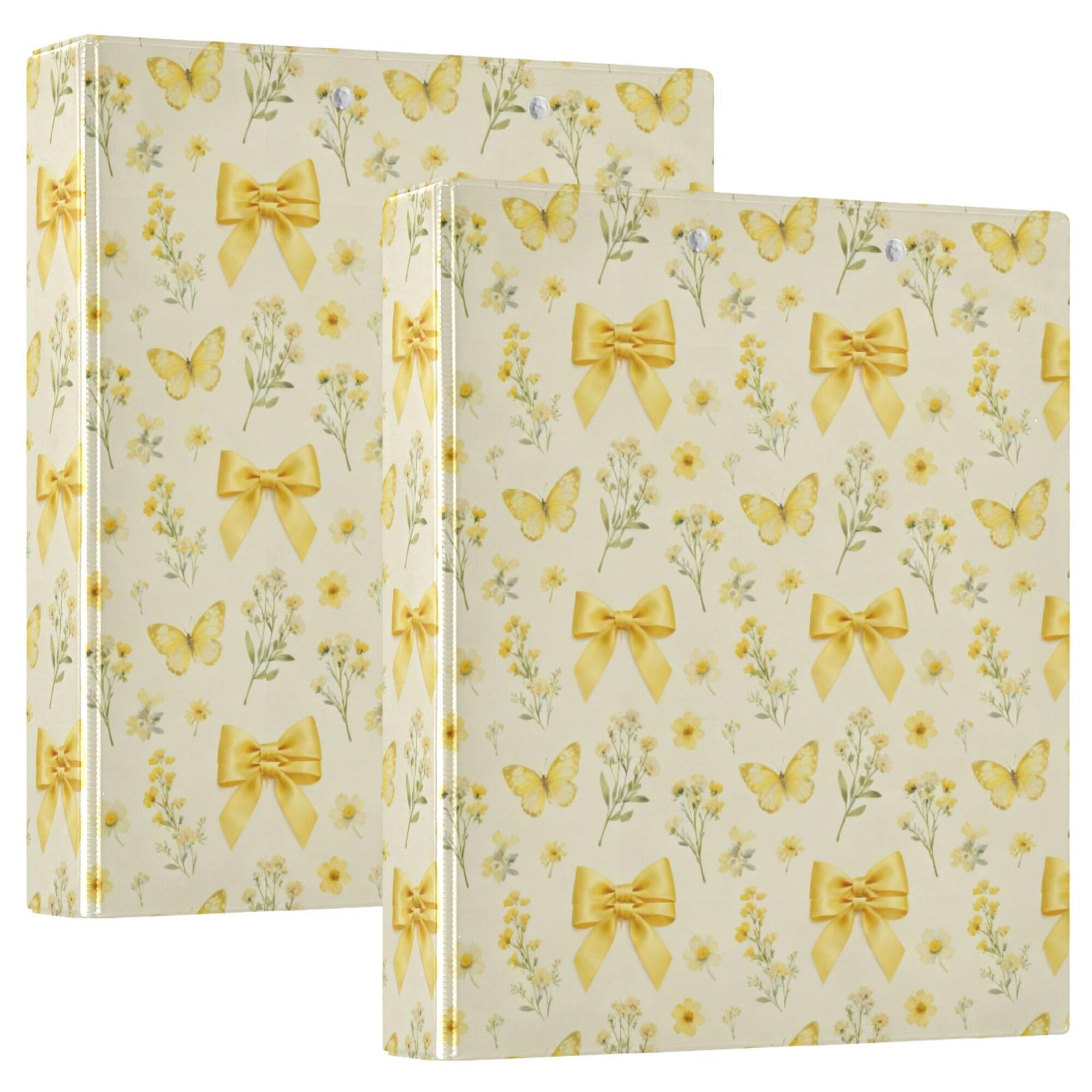 3 raccoglitori ad anelli da 12,7 cm con tasche interne, confezione da 1/2 raccoglitori per studenti universitari con copertina rigida