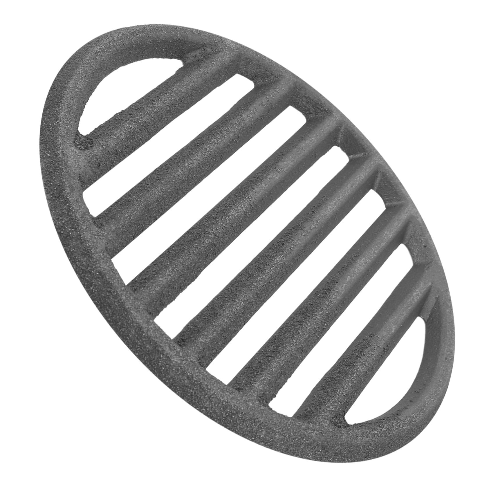 Grille de foyer ronde en fer à forte rétention de chaleur pour barbecue