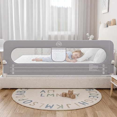 Bed Rail for Toddlers,71in Foldable Bed Rail for Baby, Baby