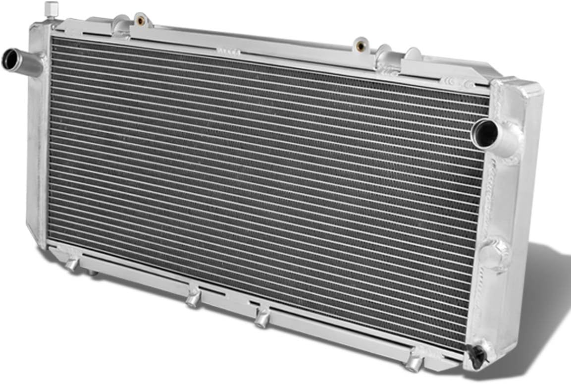 DNA Motoring RA-MR2-2 2-Row Full Aluminum Radiator, 1 Pack,Metallic