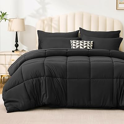 Love's cabin Twin Comforter Set Burlwood, 5 Pieces Twin Bed in a Bag, All Season Twin Bedding Sets with 1 Comforter, 1 Flat Sheet, 1 Fitted Sheet, 1 Pillowcase and 1 Pillow Sham
