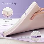 SINWEEK 3 Mousse mémoire de pouce Matelas Topper Twin XL Taille, Pad de matelas doux pour la chambre de dortoir du collège, Topper en mousse de haute densité avec couverture texturée, Certifié CertiPUR-US