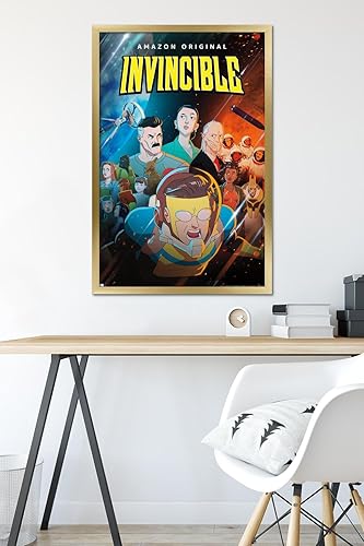 Miniatura 6 de Trends International Invincible - Póster de pared de una hoja, 22.375 x 34 pulgadas, versión enmarcada dorada
