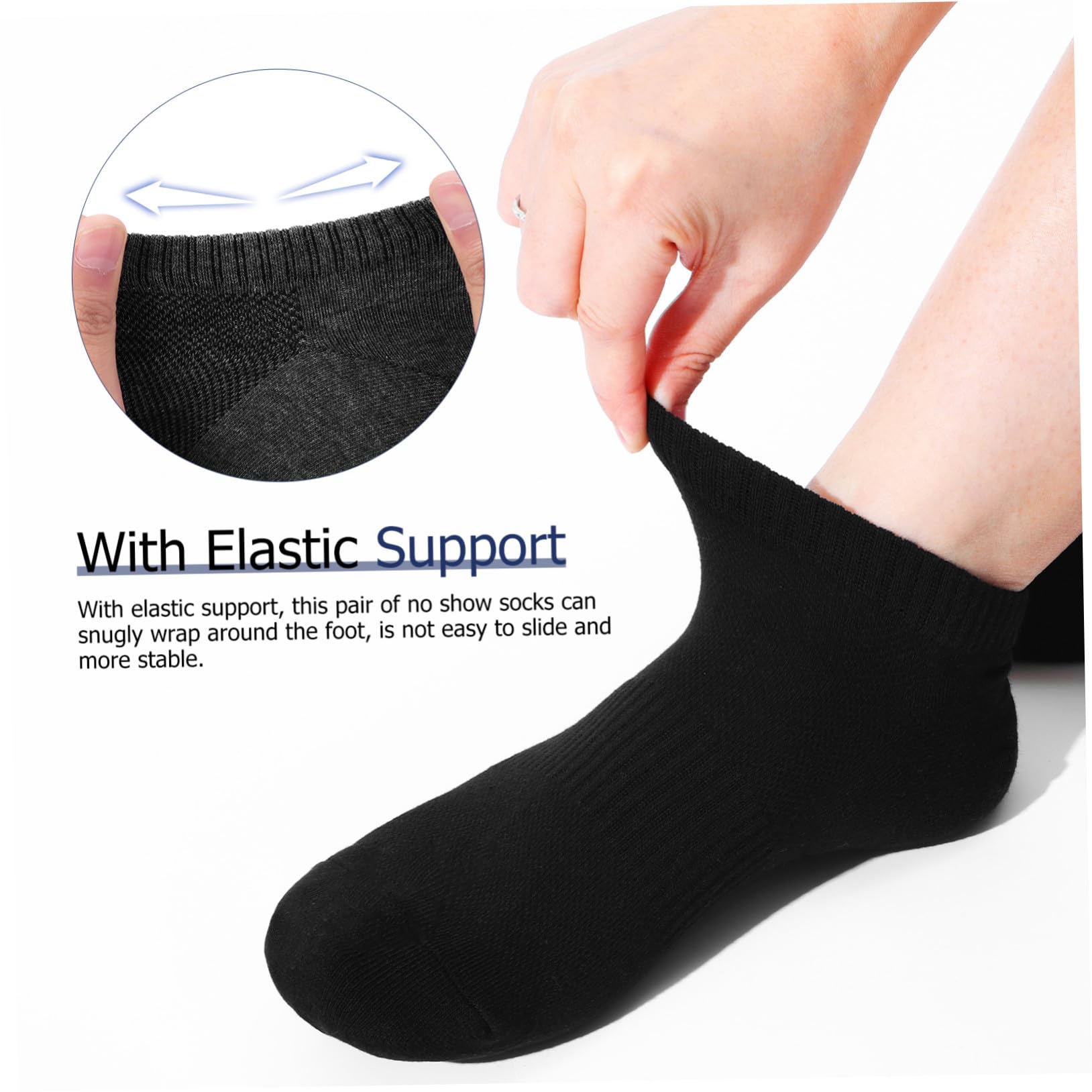 TOYANDONA 9pares Calcetines Deportivos para Correr Cortos de Algodón Transpirables para Hombre Calcetines Tobilleros Invisibles para Deportes y Correr