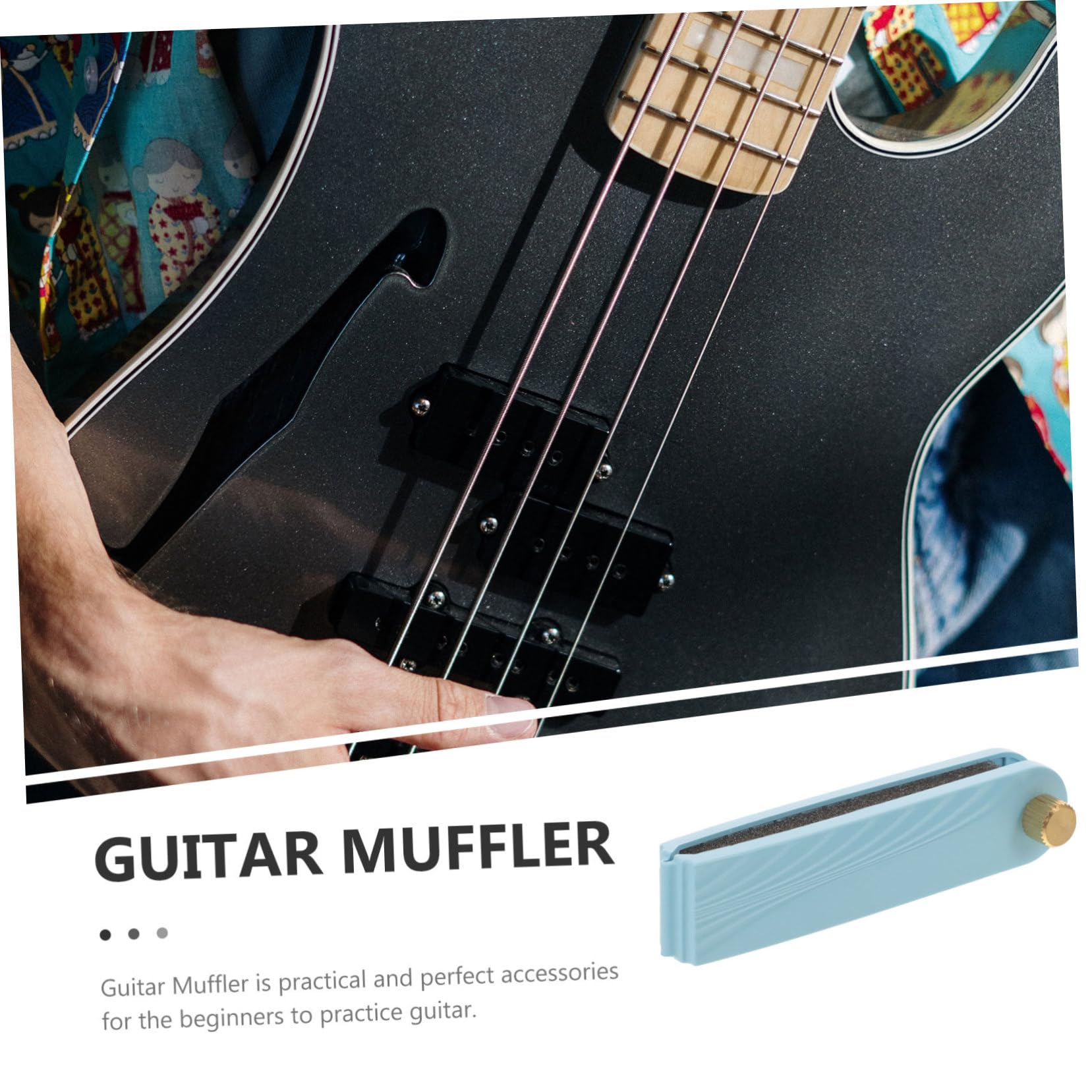 BESTonZON 5pezzi Silenziatore Per Chitarra e Folk Smorzatore Per Accessorio Per Riduzione Facile Usare e Portatile