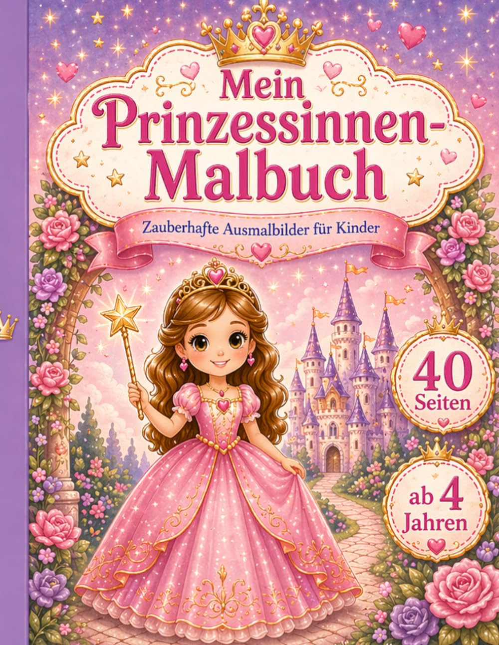 Mein Prinzessinnen Malbuch: Zauberhafte Ausmalbilder für Kinder