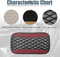 Vista 4 de Funda para Consola Central del Automóvil, Protector Universal de Cuero Impermeable para Caja de Asiento del Reposabrazos, Cómodos Accesorios