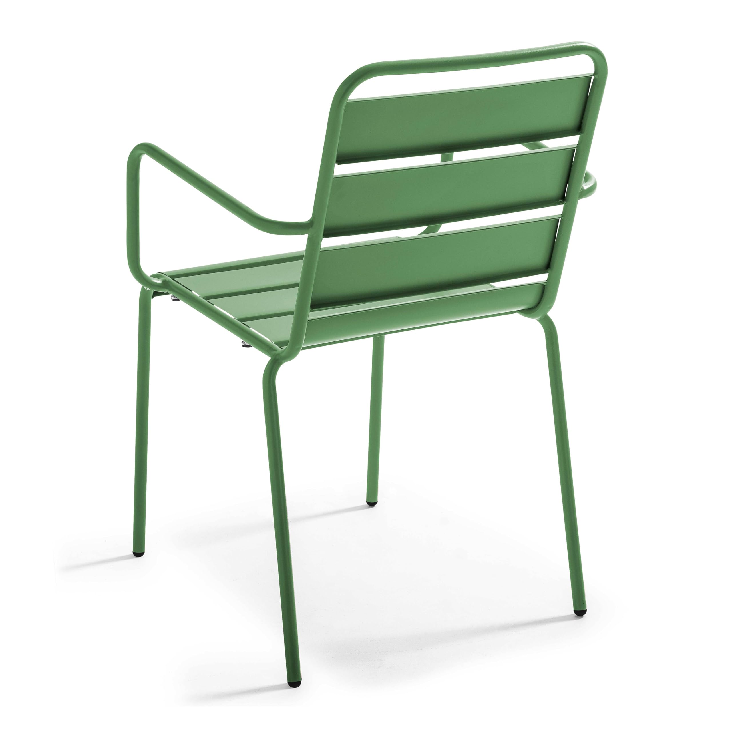 Oviala Fauteuil de Jardin en métal Vert Cactus - Palavas