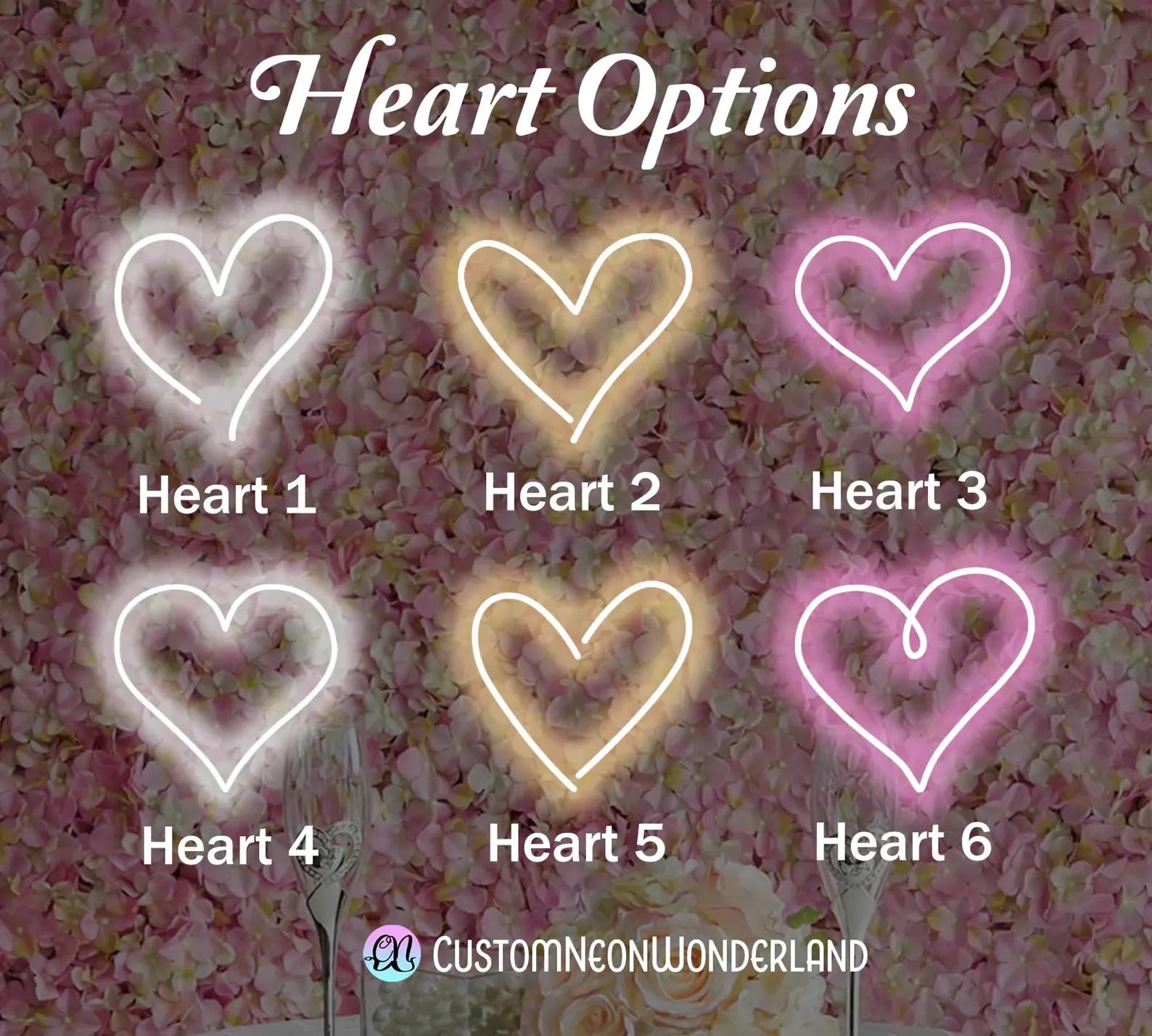 Letrero de neón con forma de corazón personalizado para boda, aniversario, día de San Valentín, iniciales con letrero de neón de corazón, letrero de neón LED para boda, día de San Valentín, regalos de