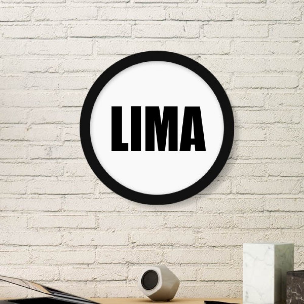 Cuadro Lima Perú redondo de madera un regalo original de decoración