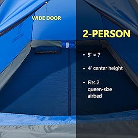 CAMEL CROWN 2/3/4/5 Person Camping Dome Tent, Waterproof,Spacious, Lightweight Portable Backpacking Tent for Outdoor Camping/Hiking
