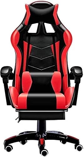 DWILKE Silla de oficina en casa, sillas de computadora, silla giratoria, sillas de videojuegos, función de altavoz doble ajustable, respaldo alto,