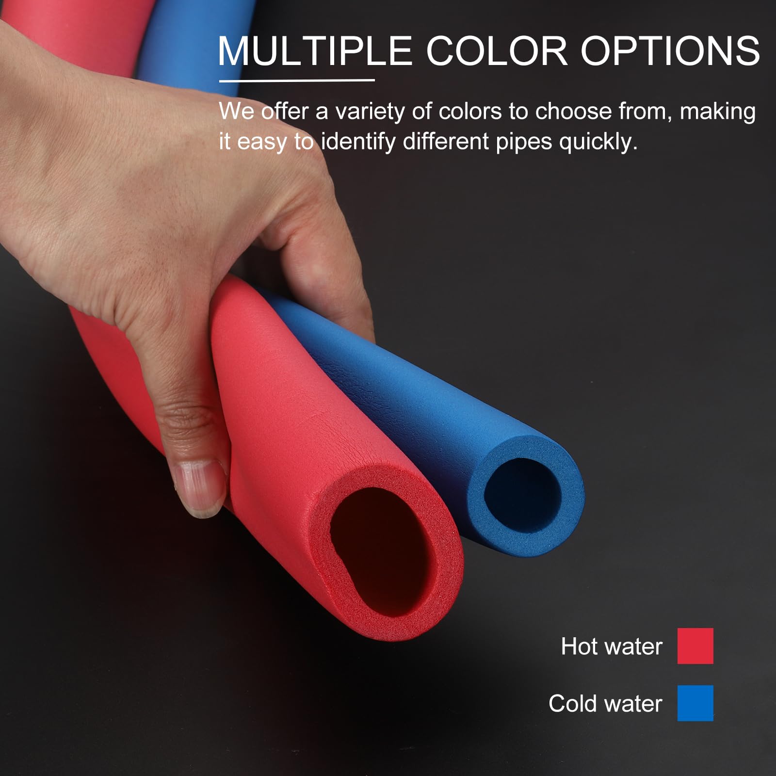 PATIKIL 1/2" (13mm) ID x 6.6Ft x 0.59" Pipe Insulation - Image 4