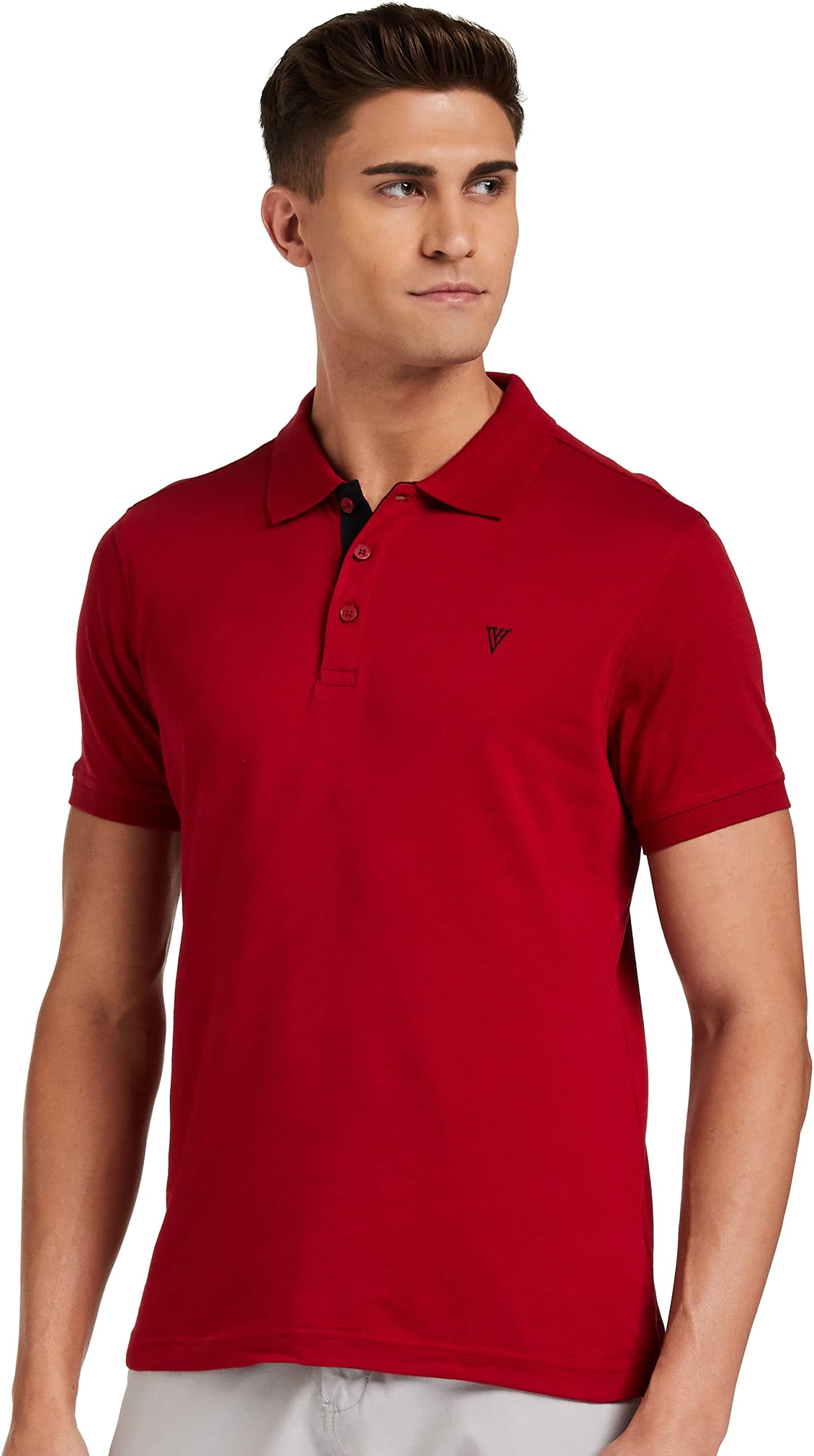 Men's Cotton Regular Fit Athleisure Ultra Soft Polo T-Shirt - Short Sleeve, Textured