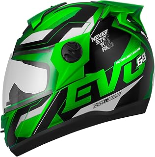 CAPACETE FECHADO PRO TORK EVOLUTION 788 G8 EVO BRILHANTE VERDE TAM. 62