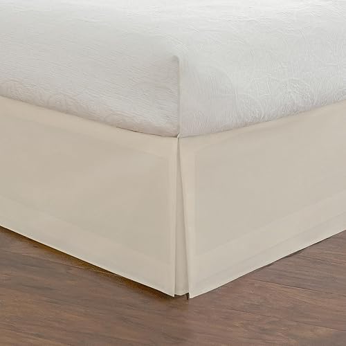 Miniatura 33 de Fresh Ideas Bedding Tailored Bedskirt, Classic 14” Drop Length, Pleated Styling, California King, White