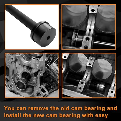 Miniatura 6 de Herramienta de extracción de instalación de rodamientos de leva de acero de 33 pulgadas compatible con motor Chevy LS para LS1 LS2 LS3 LS6 LQ9