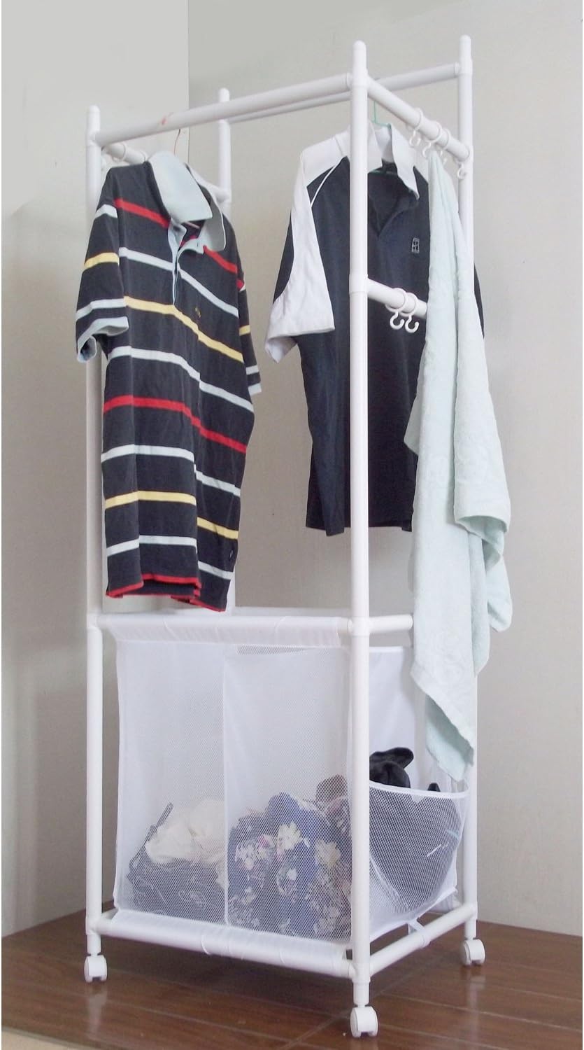 Home Storage Shelves Garment Racks Laundry Hamper Shelf