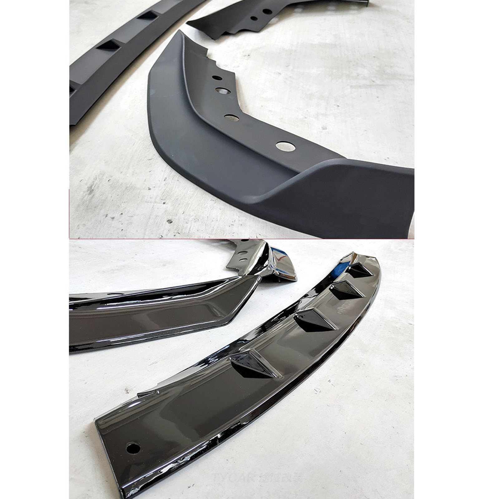 Kompatibel mit BMW 3 Series G20 G28 Early 2020-2022, Frontstoßstangen-Spoilerlippe, Auto-Unterkörper-Kit-Splitter,A Glossy Black