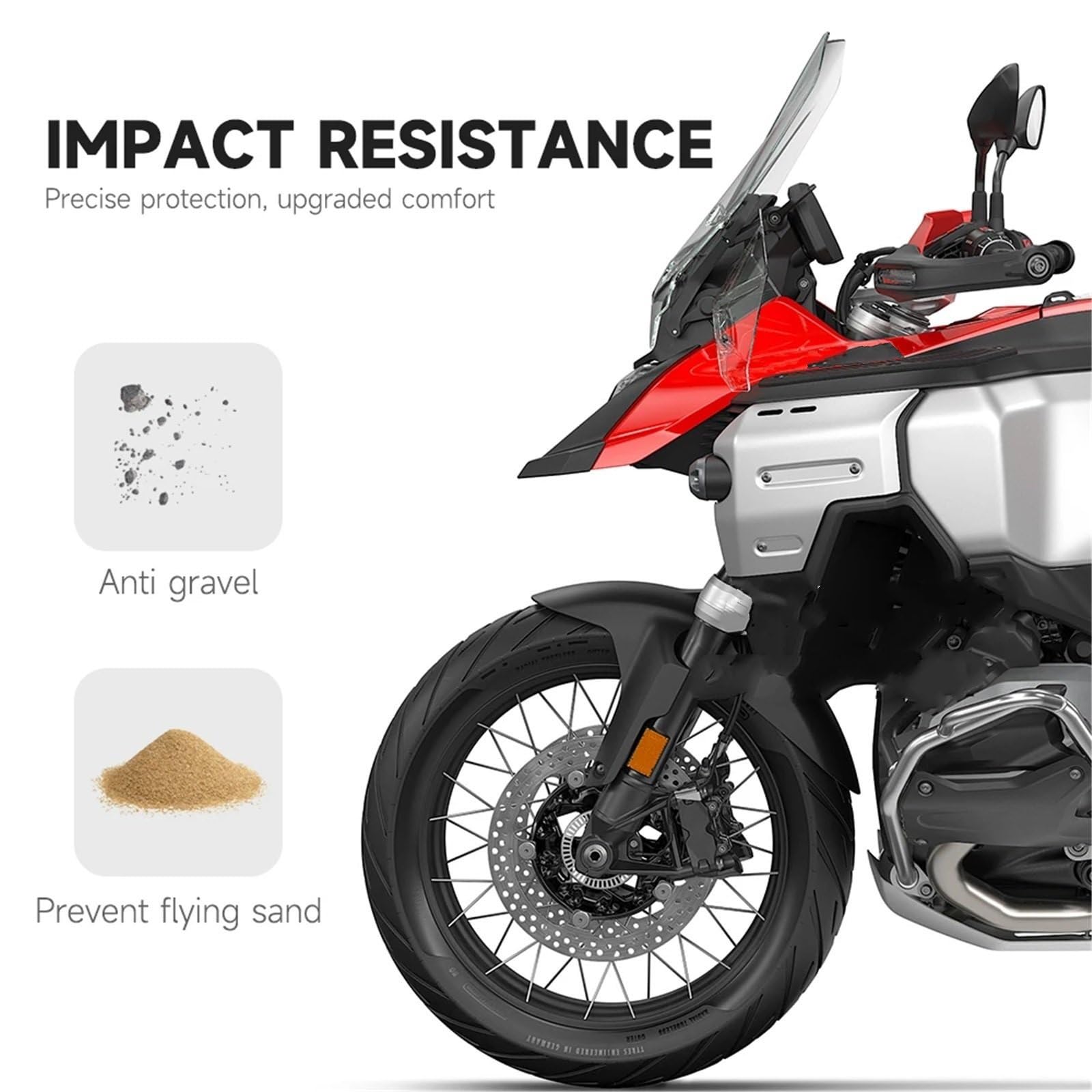 Spojler przedłużający szyba przednia Pasuje do BMW R1300GS ADV R1300 GS R 1300 GS Adventure 2024 2025, boczna szyba motocyklowa, deflektor wiatru, akcesoria Przednia szyba motocyklowa(Smoky black)