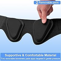 Vista 2 de Cinturón de hernia inguinal para hombres y mujeres – Cómodo soporte de hernia de ingle doble/individual – Tirantes mejorados para hernia / correas