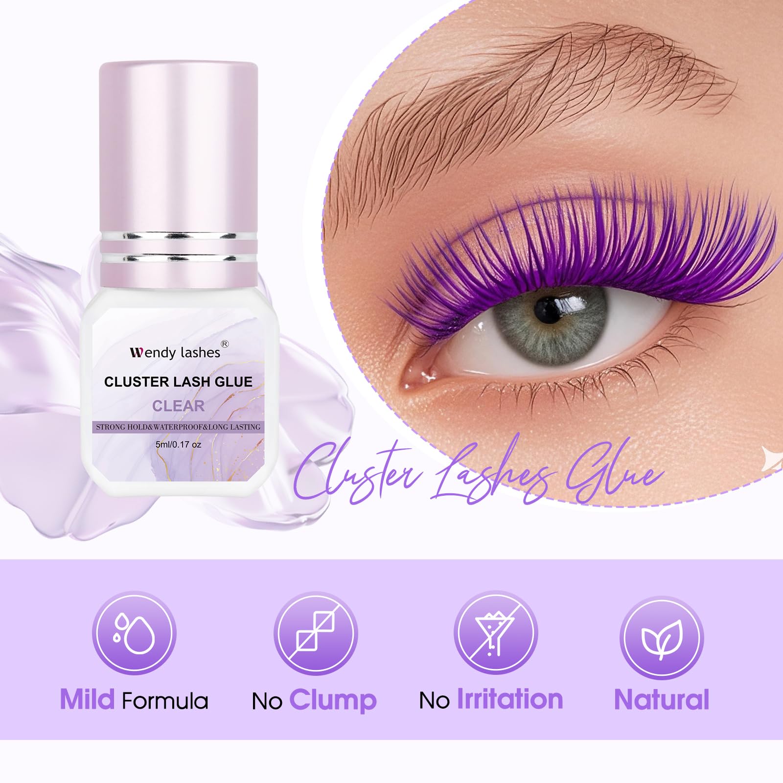 Colle Pour Faux Cils - Transparente - Liquide à Faible Viscosité - 4.7ml - Neuf Corée