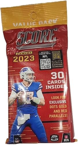 2023 Score Fútbol Tarjetas Coleccionables Cello Paquete de grasa (30 Tarjetas)