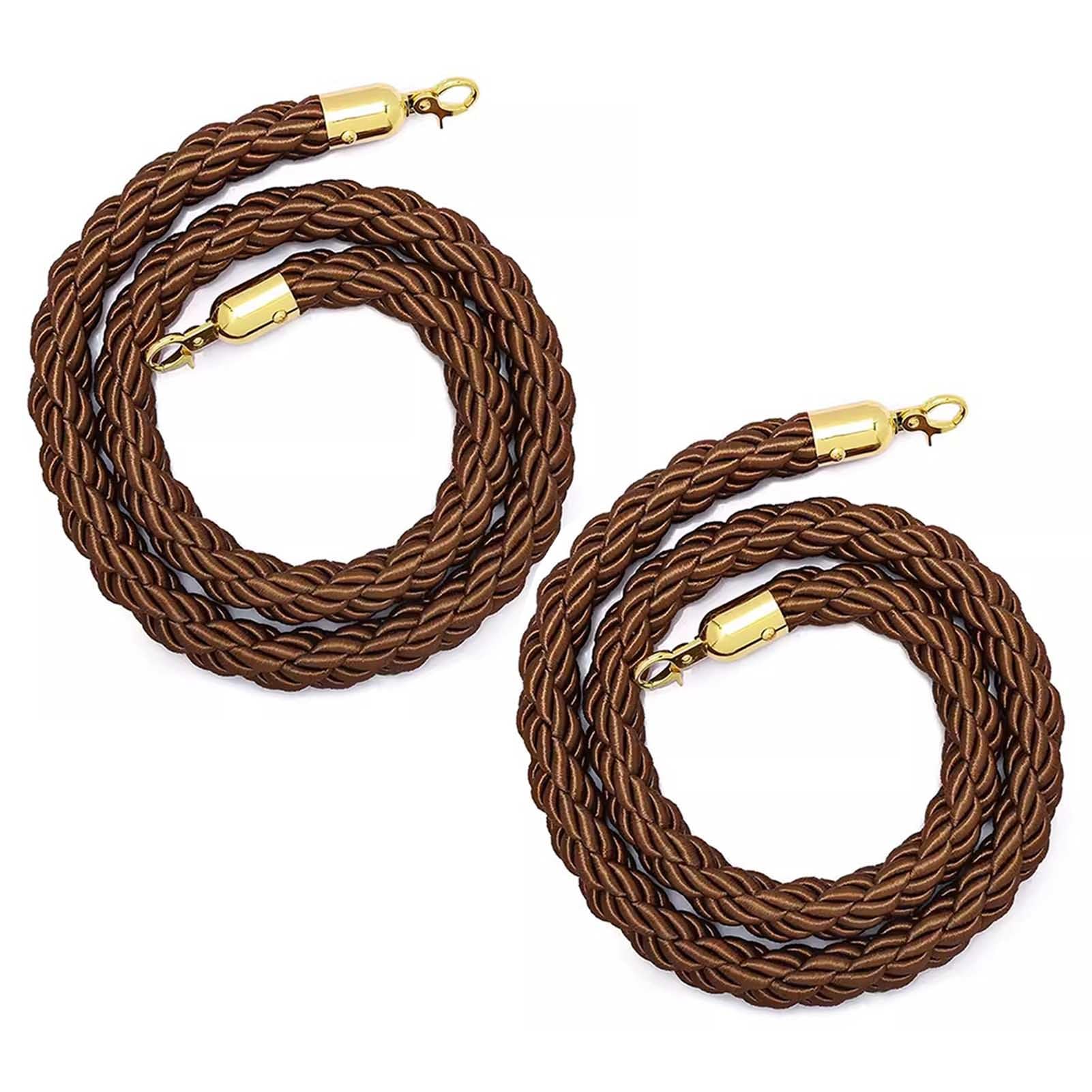 Cordes de chanvre pour plateaux de cinéma et événements marron 2,4m