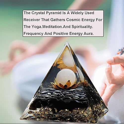 Miniatura 3 de Pirámide de orgón para energía positiva, pirámide de cristal, protección de pirámide de orgonita, generador de energía para reducir el estrés, la