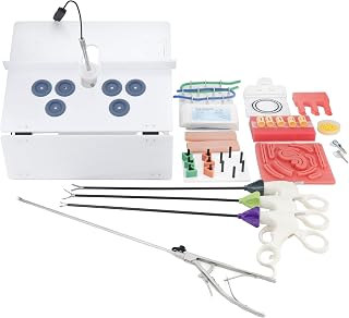 Full Set Laparo Trainer Simulator Training Box with HD Camera and 8 Training Modules and 4 Training Kits for Students and Resident.