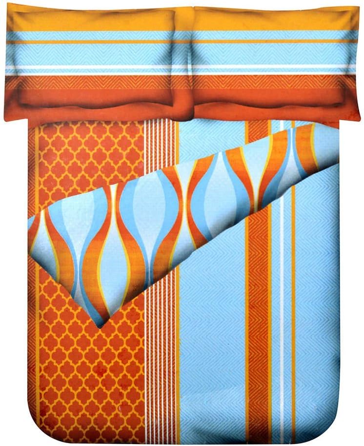 home by Nilkamal Jharokha Double Bed Sheet Standard Multi