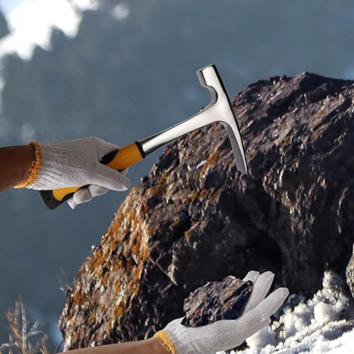 Miniatura 5 de KEILEOHO Martillo de púa de roca de 32 onzas, martillo de ladrillo, martillos geólogos de acero de 11.8 pulgadas, martillos de albañilalbañil con