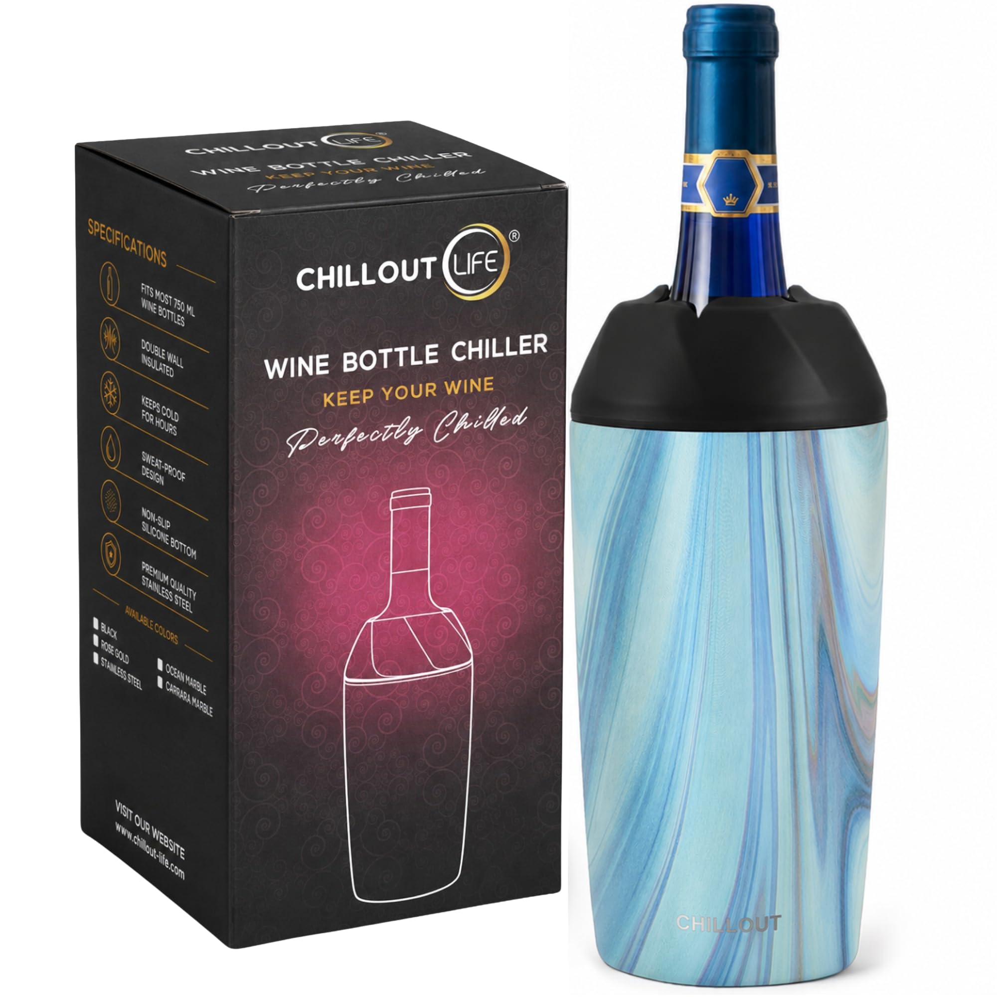 CHILLOUT LIFE Refrigeratore per bottiglie di vino, refrigeratore di vino in
