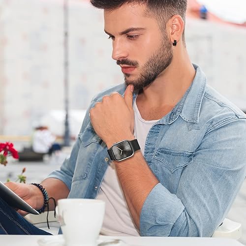 Miniatura 6 de Correa magnética trenzada para Apple Watch de 1.575 in, 1.732 in, 1.772 in, 1.614 in, correas para iWatch Ultra de 1.929 in, 1.496 in, 1.654 in,