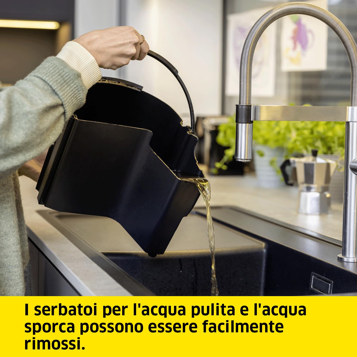 KÄRCHER Lavatappeti Smacchiatore SE 6 Signature Line, tubo a spruzzo 2 in 1, serbatoio acqua pulita e acqua sporca: 4 l, bocchetta per il lavaggio della tappezzeria, per pavimenti, poltrone e tessuti