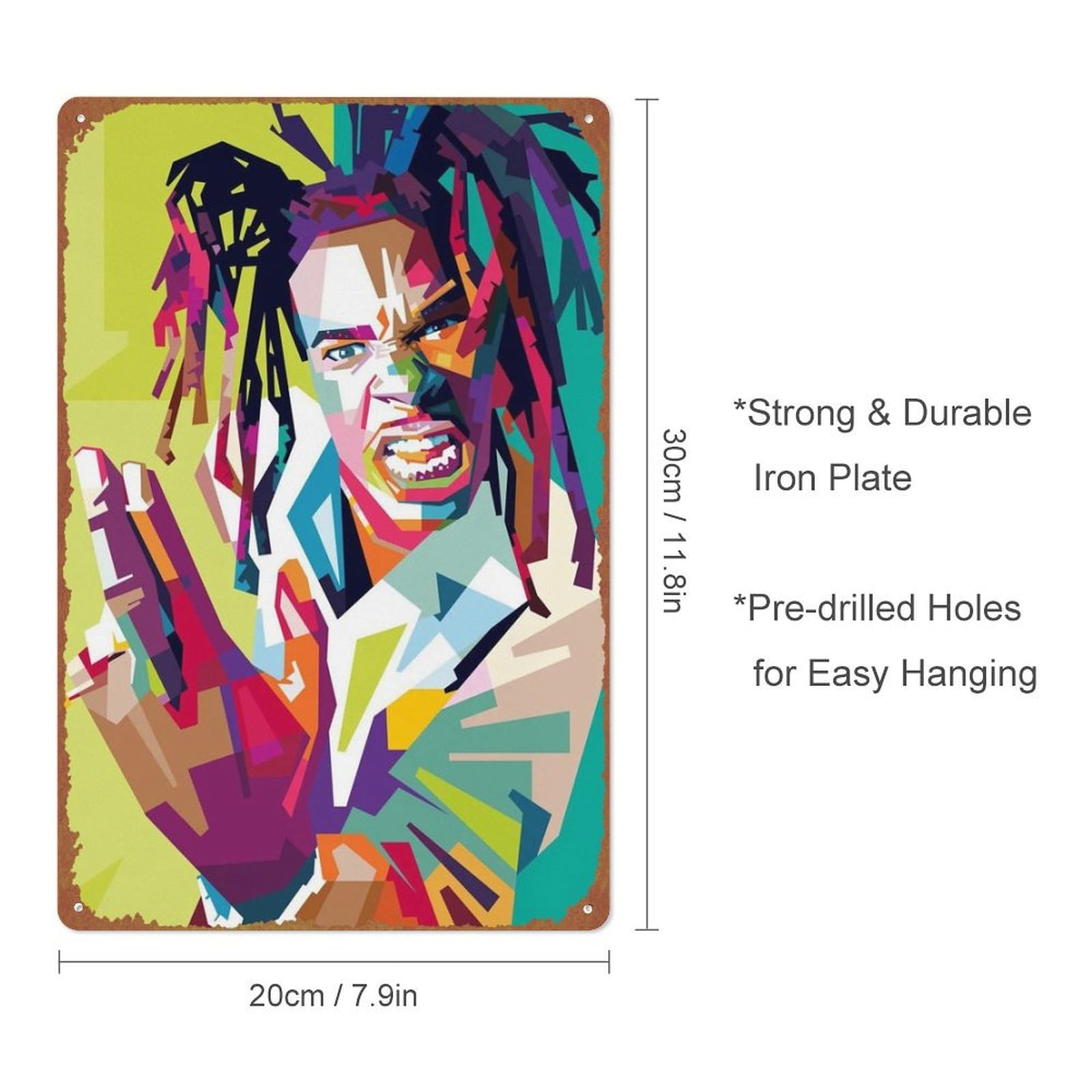 Rapper Busta Rhymes Metal Tin Sign Poster Vintage Art Wall Decor