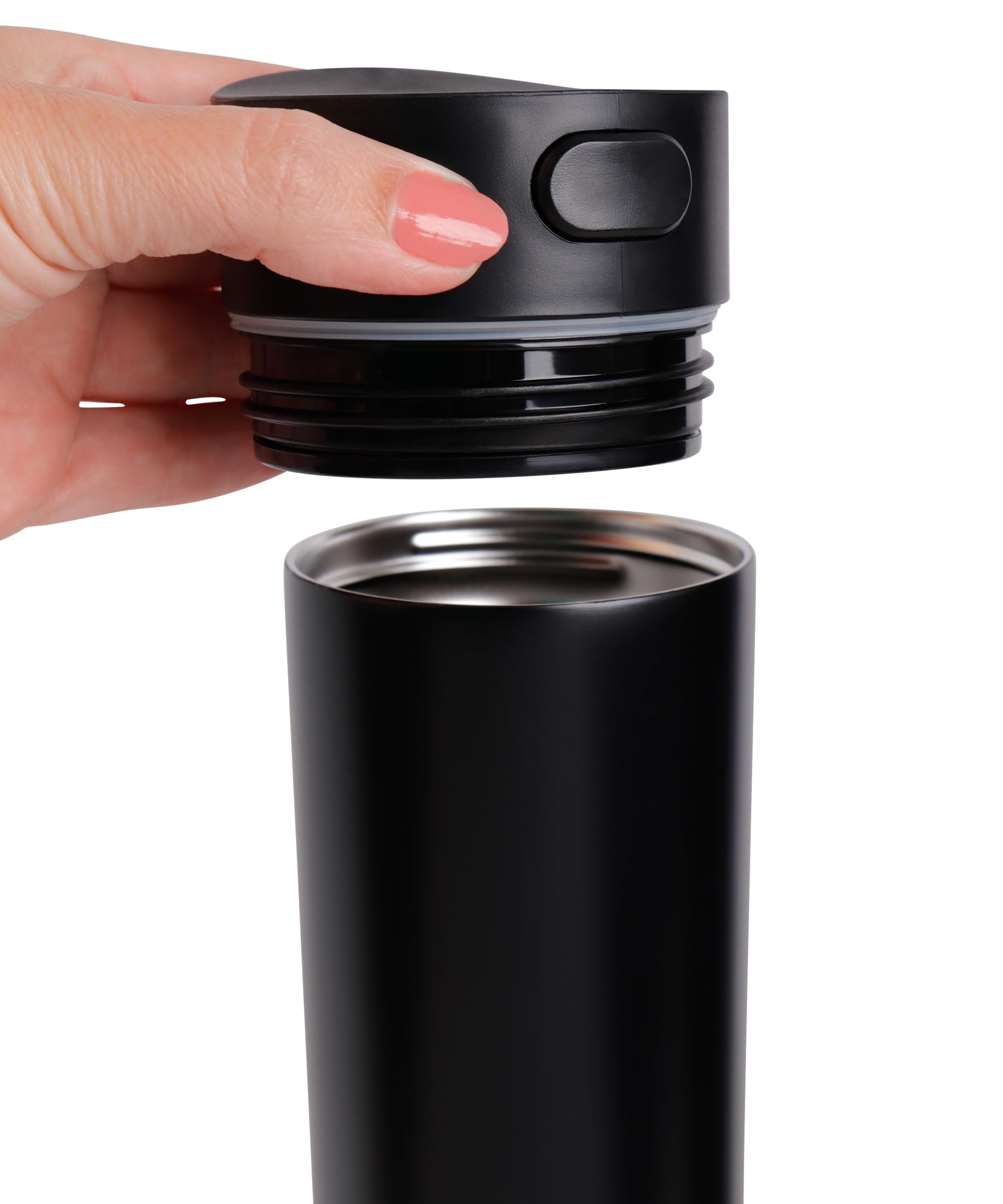 Tazza da viaggio a doppia parete in acciaio inossidabile 350 ml – Ormil